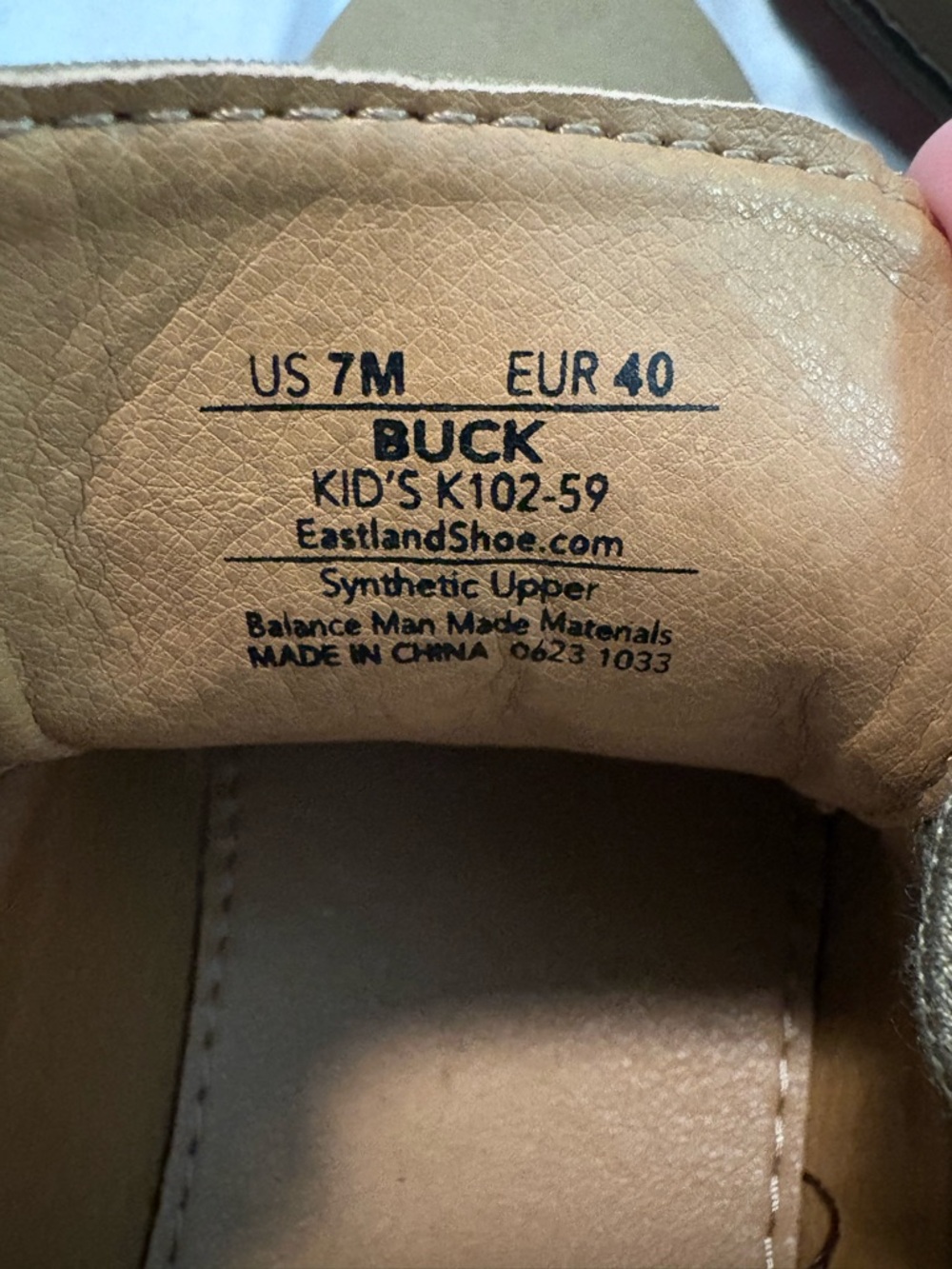 Eastland Buck Suede Oxford Shoes in Tan suede Lace Up Unisex Shoe EU 40 - Picture 4 of 13